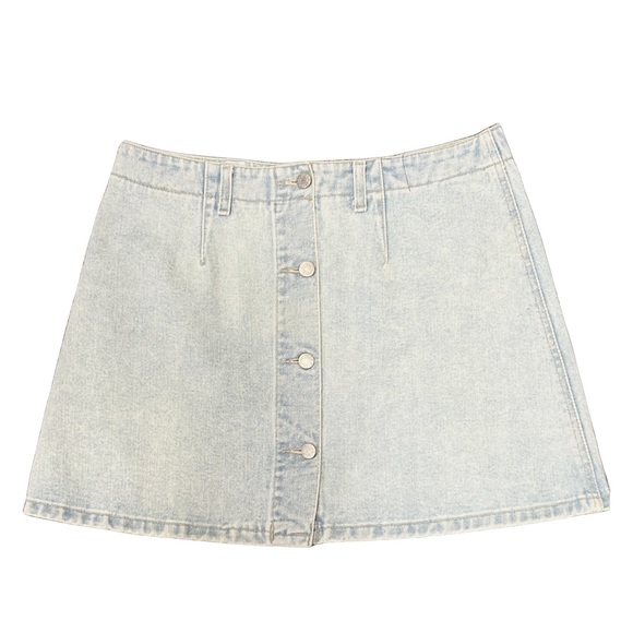 Vintage Lightwash Guess Button Up Skirt - Picture 1 of 2